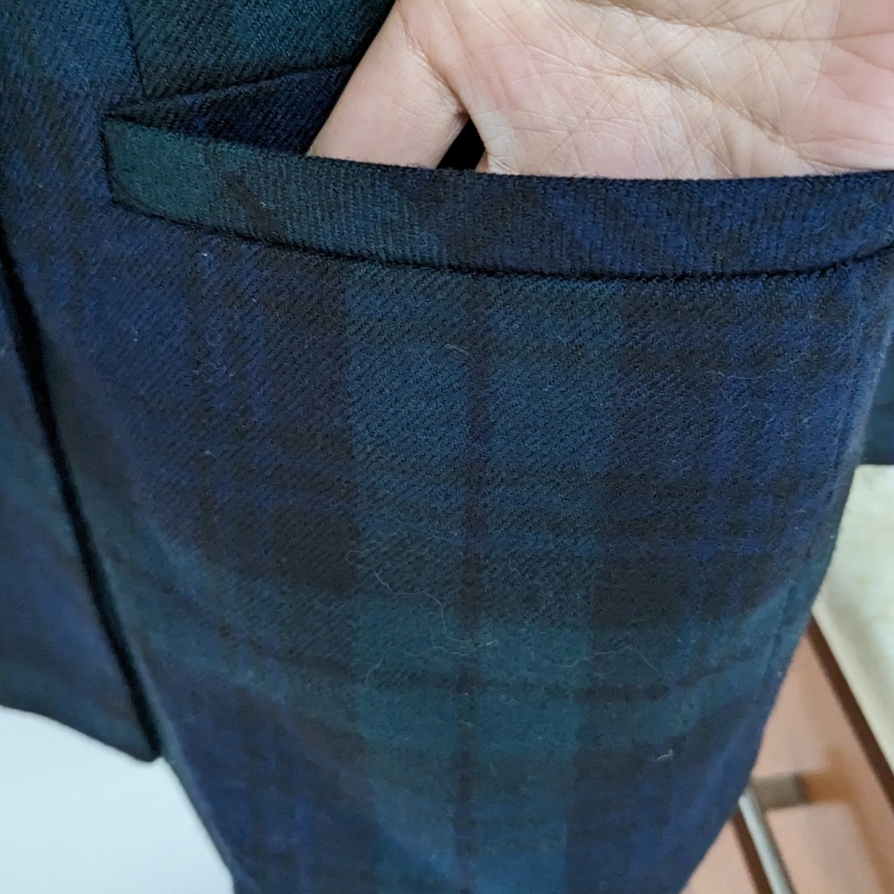 Gorgeous Tartan Plaid Blazer - vintage size 12 - Picture 7 of 14